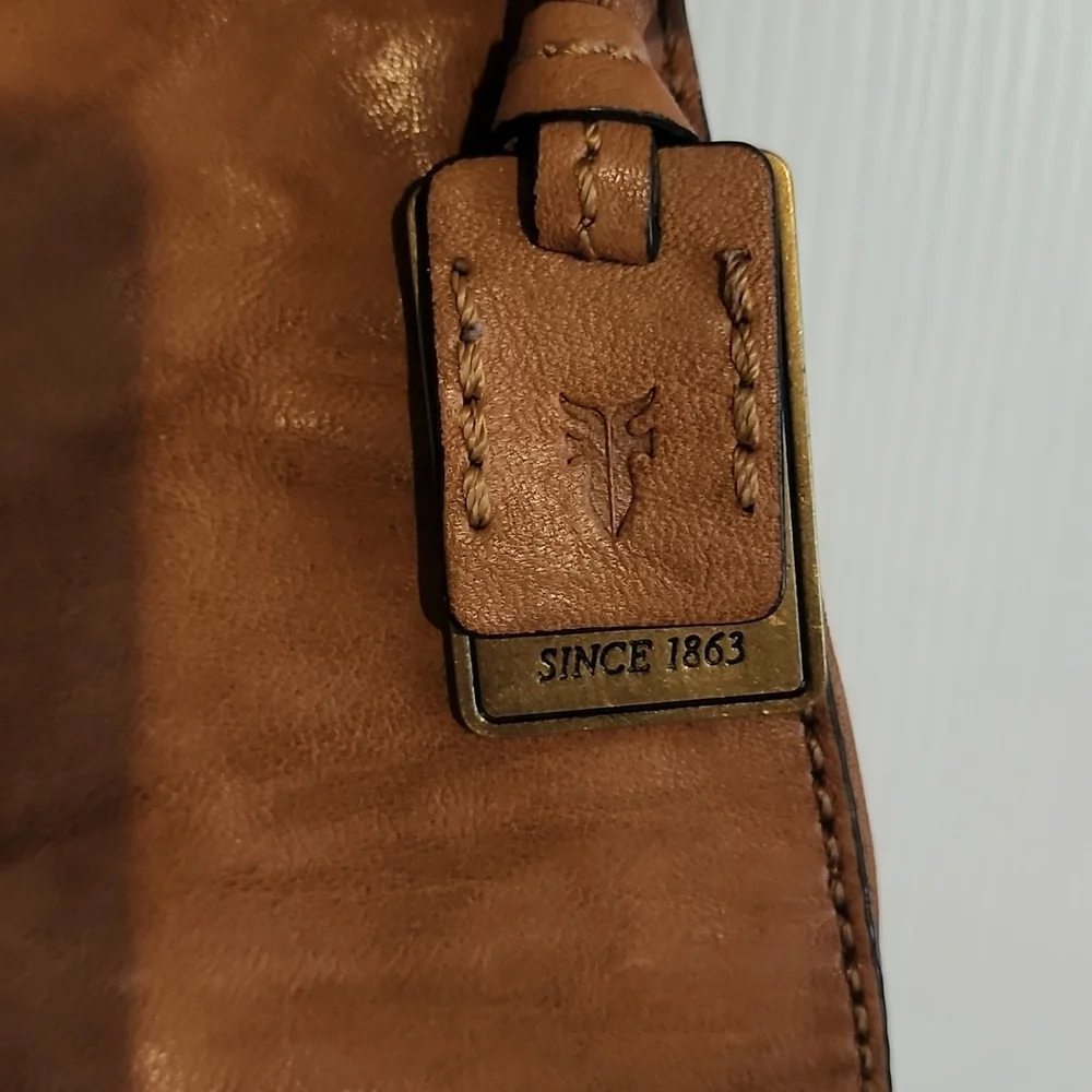 Frye Tan Leather Crossbody Bag - Picture 10 of 14